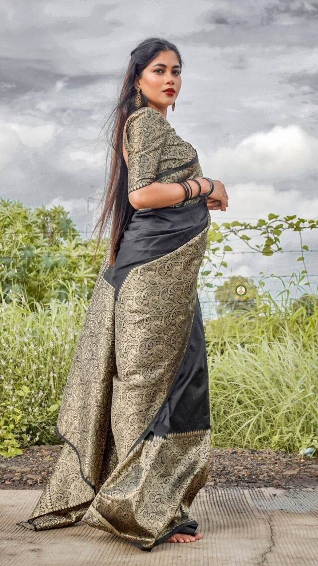 Exclusive Soft Lichi Silk Banarasi Saree 01