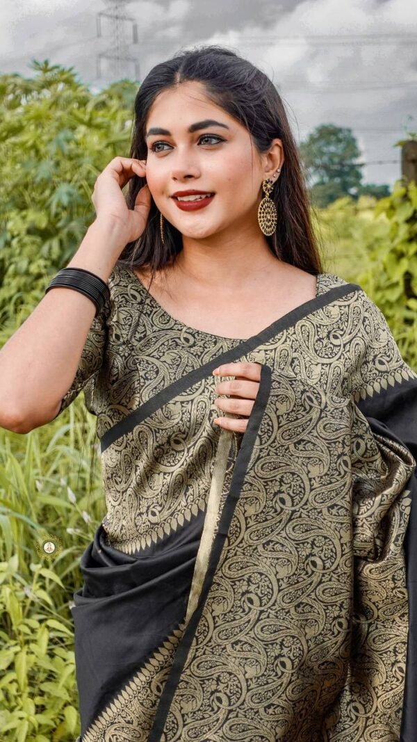 Exclusive Soft Lichi Silk Banarasi Saree 01
