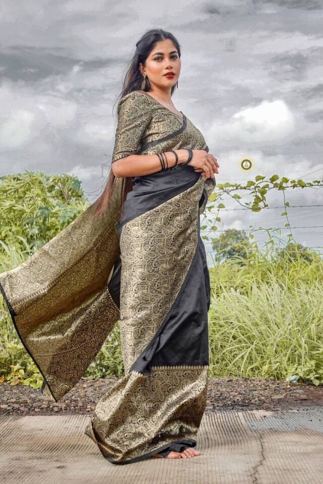 Exclusive Soft Lichi Silk Banarasi Saree 01
