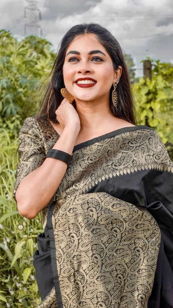 Exclusive Soft Lichi Silk Banarasi Saree 01