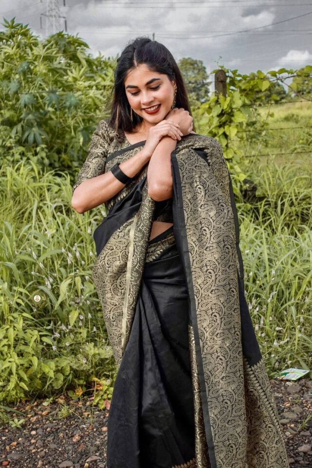 Exclusive Soft Lichi Silk Banarasi Saree 01