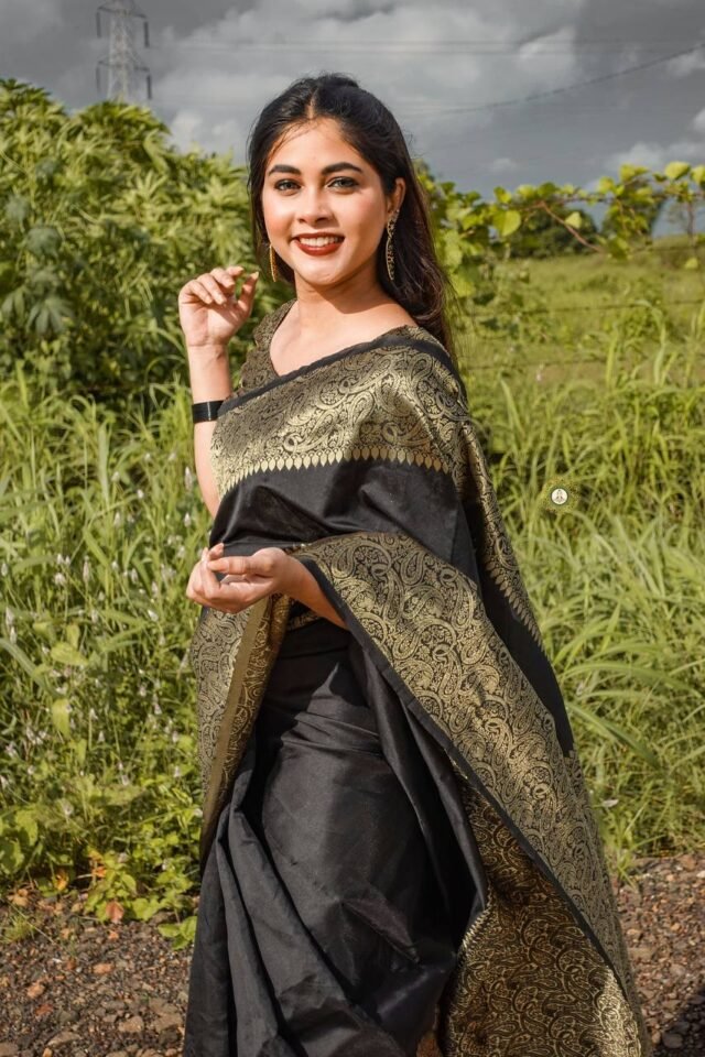 Exclusive Soft Lichi Silk Banarasi Saree 01