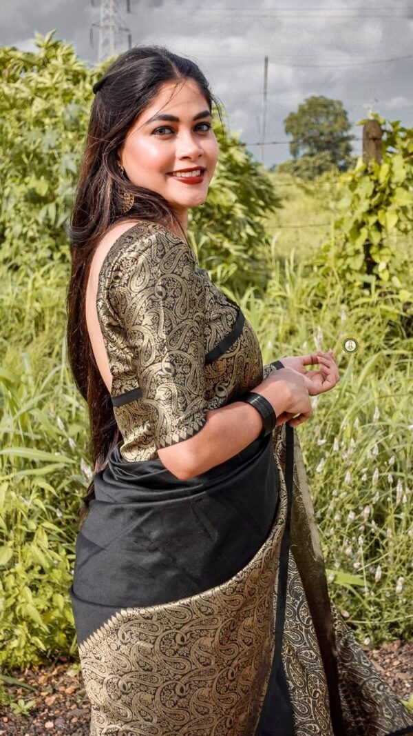 Exclusive Soft Lichi Silk Banarasi Saree 01