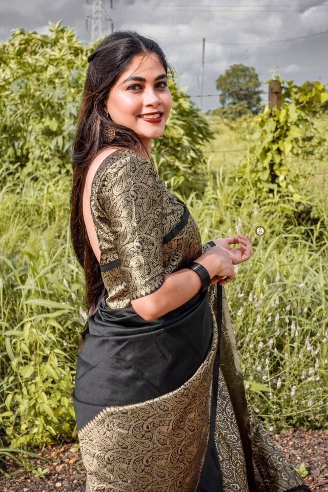 Exclusive Soft Lichi Silk Banarasi Saree 01