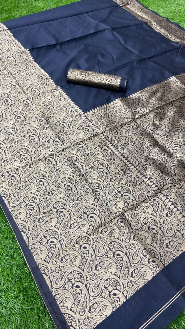 Exclusive Soft Lichi Silk Banarasi Saree 01