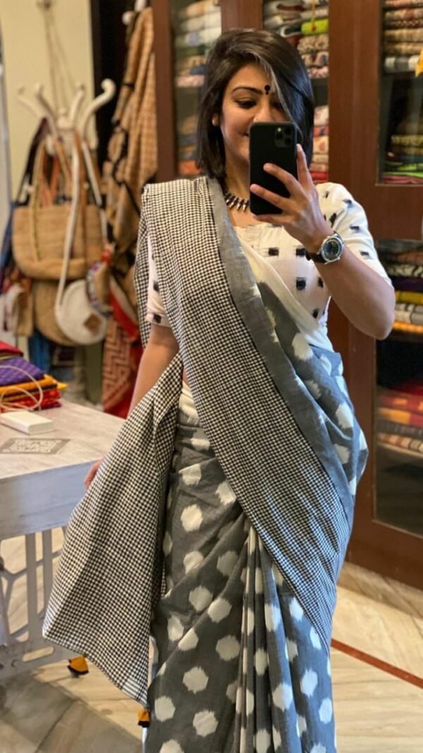 Pure Linen Digital Print Sarees 04