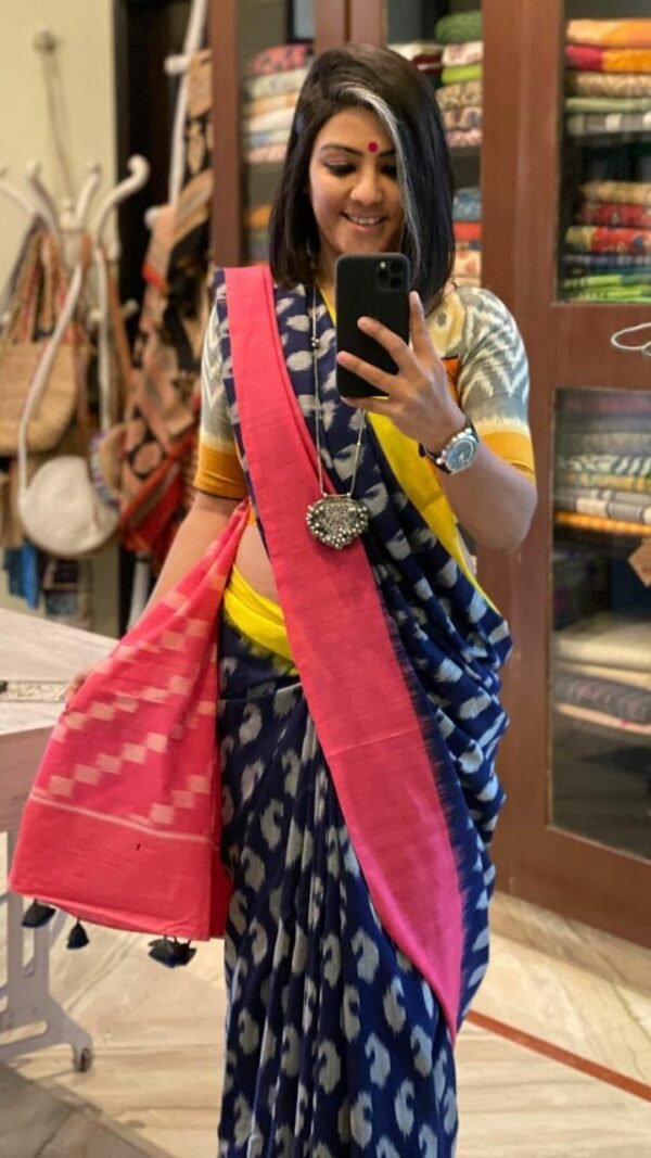 Pure Linen Digital Print Sarees 09