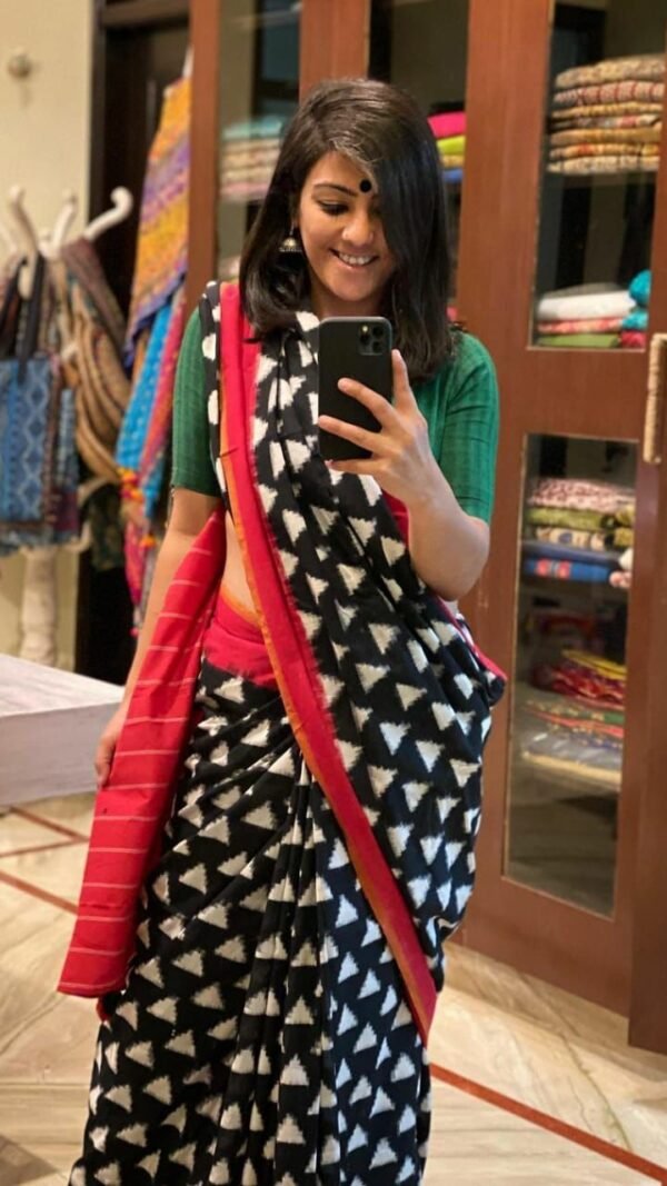 Pure Linen Digital Print Sarees 12