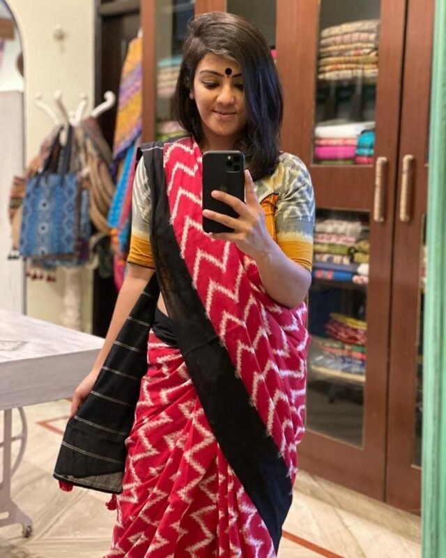 Pure Linen Digital Print Sarees 13