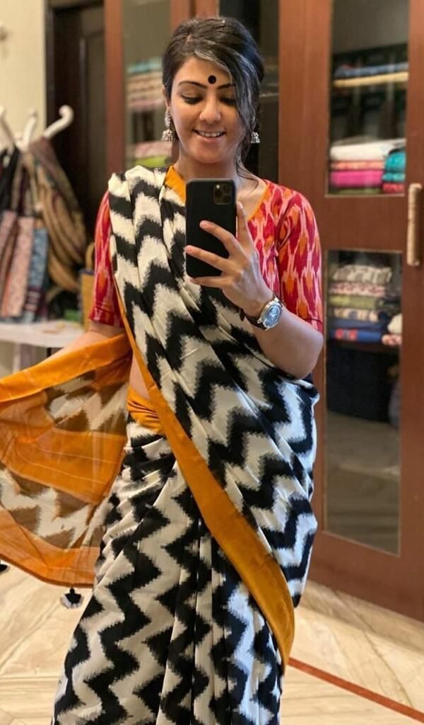 Pure Linen Digital Print Sarees 14