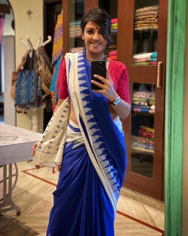 Pure Linen Digital Print Sarees 22