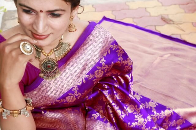 Rich Soft Silk Saree with Heavy Jacquard Border 05