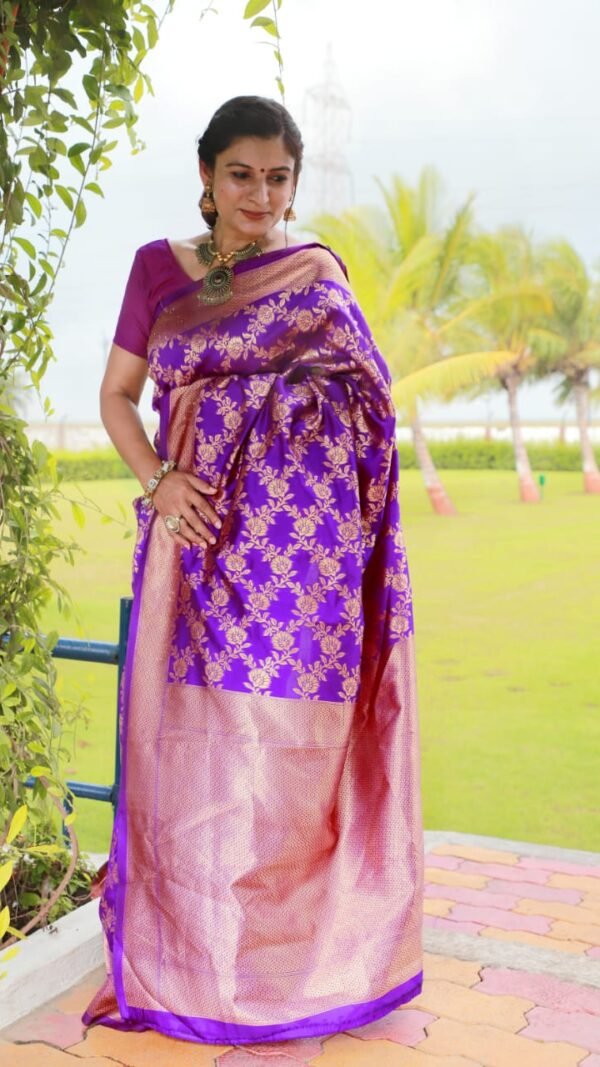 Rich Soft Silk Saree with Heavy Jacquard Border 05