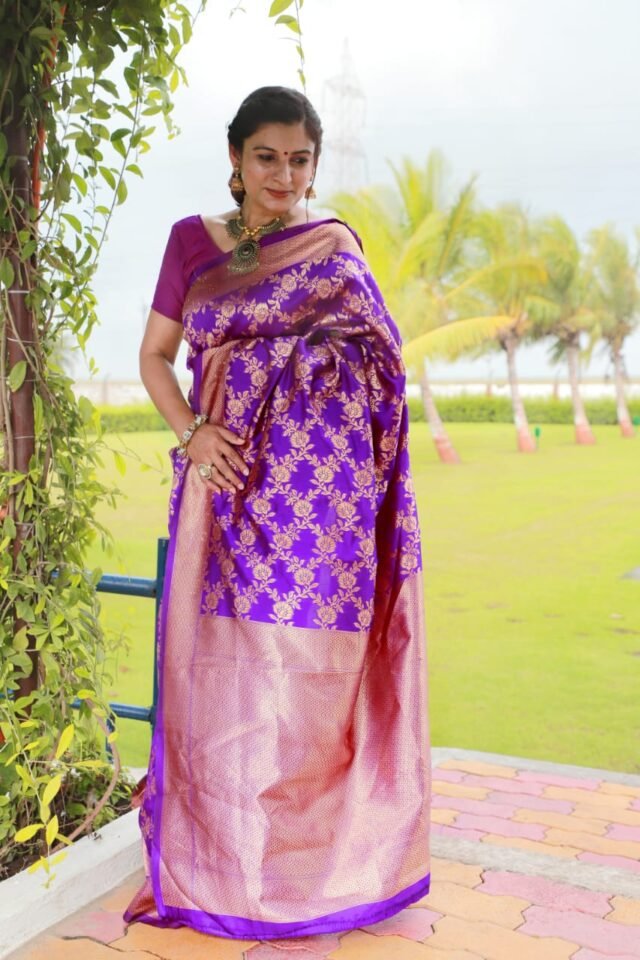 Rich Soft Silk Saree with Heavy Jacquard Border 05