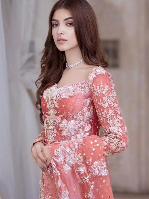 Pakistani Suits Butterfly Net Heavy Embroidered with Moti Work 09