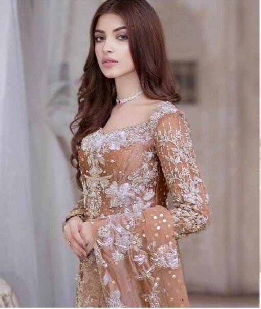 Pakistani Suits Butterfly Net Heavy Embroidered with Moti Work 10
