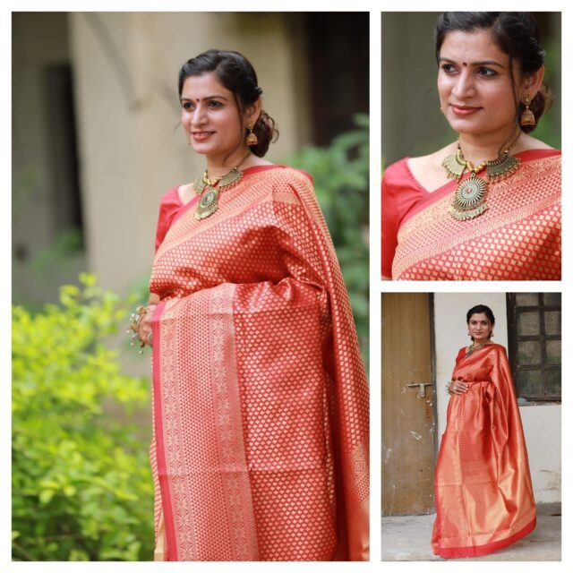 Rich Soft Silk Saree with Heavy Jacquard Border 06