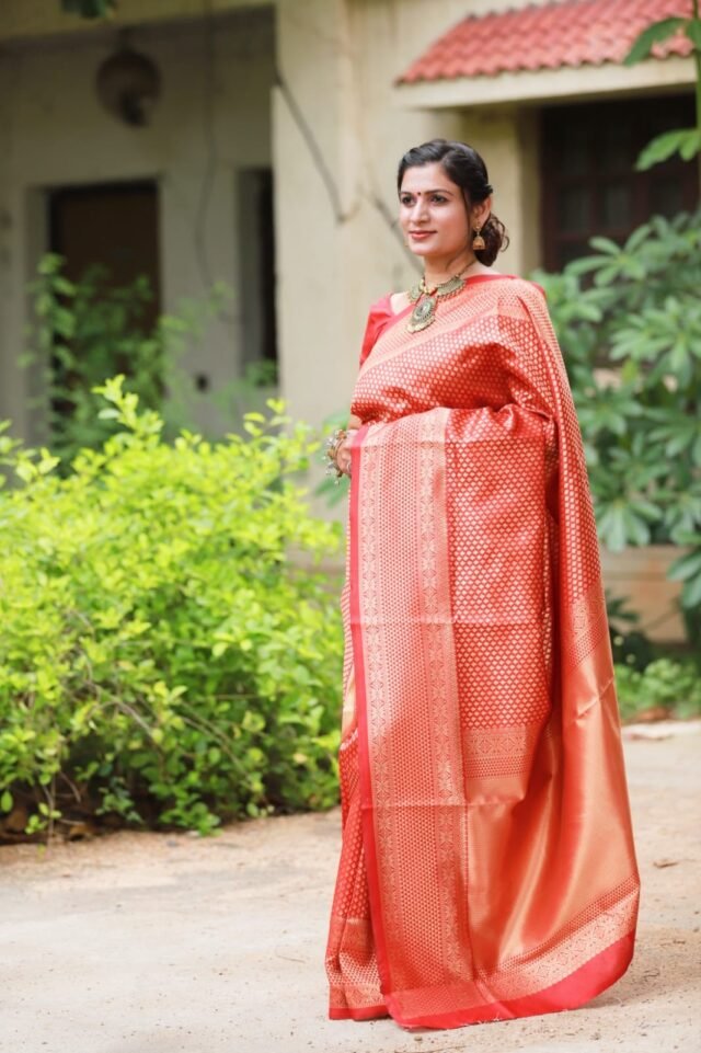 Rich Soft Silk Saree with Heavy Jacquard Border 06