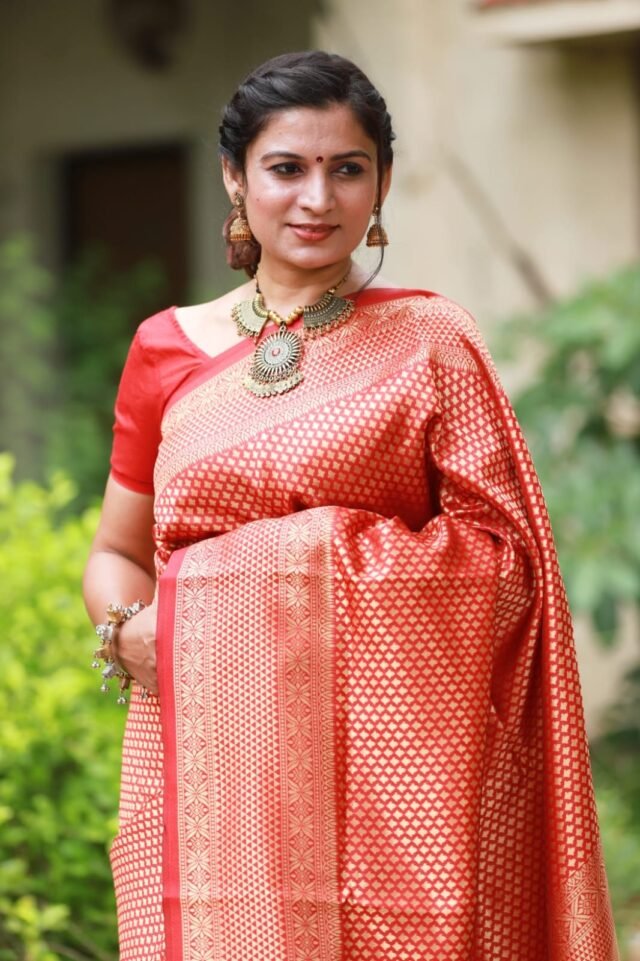 Rich Soft Silk Saree with Heavy Jacquard Border 06