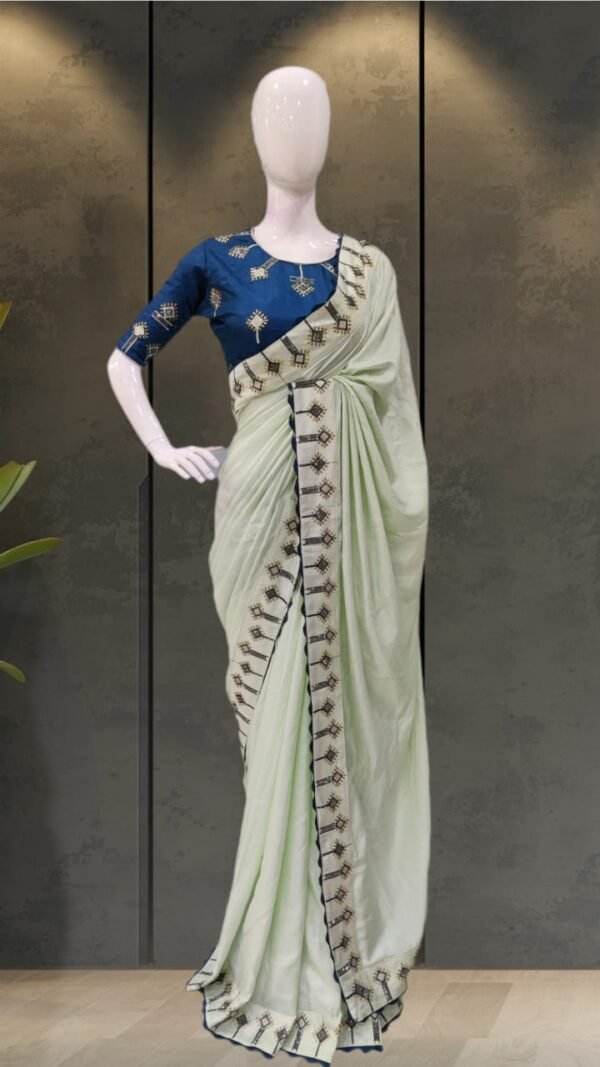 Pure Dola Silk with Heavy Work Saree 01