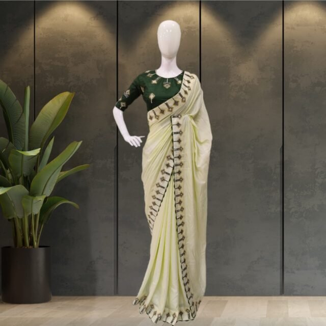 Pure Dola Silk with Heavy Work Saree 03