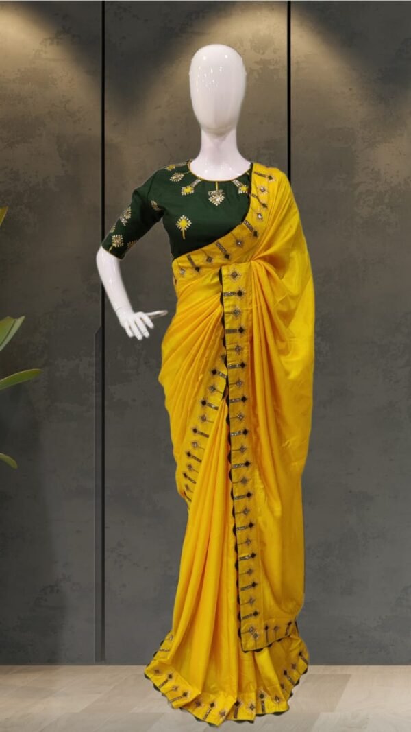 Pure Dola Silk with Heavy Work Saree 05