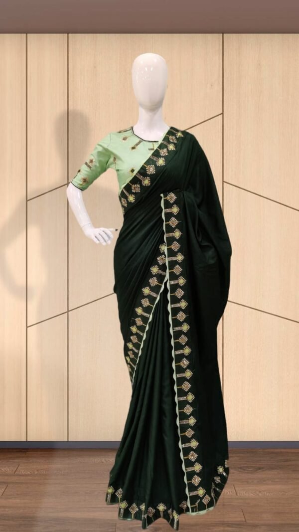 Pure Dola Silk with Heavy Work Saree 06