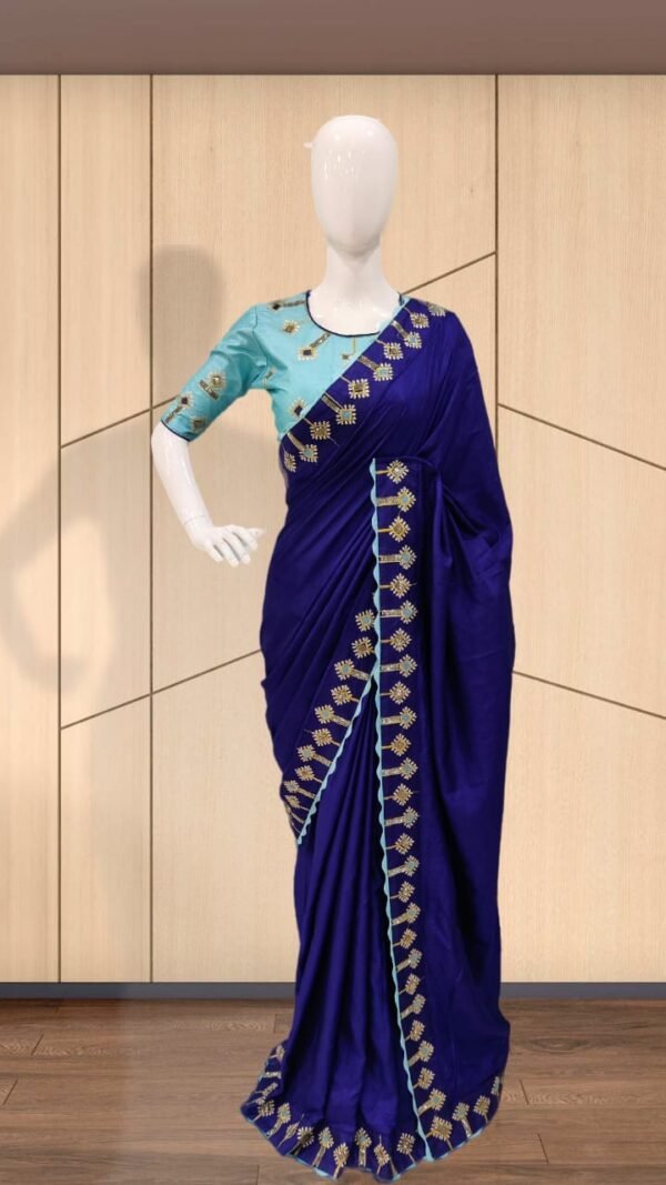 Pure Dola Silk with Heavy Work Saree 07