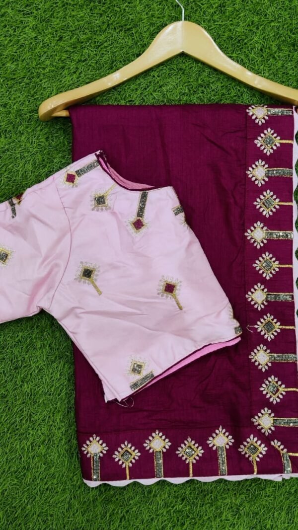Pure Dola Silk with Heavy Work Saree 08