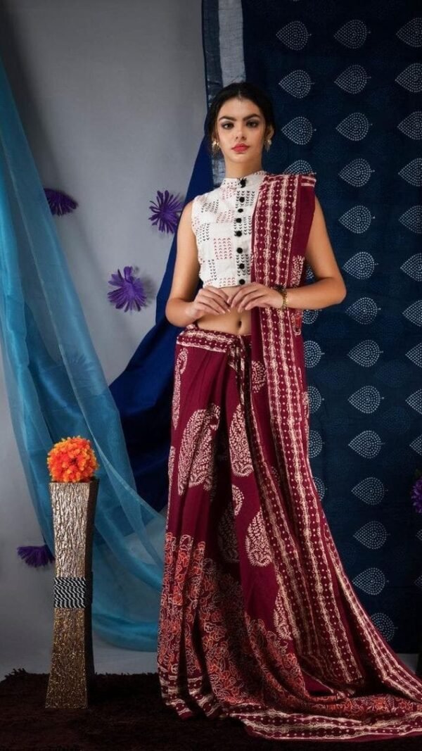 Premium Soft Linen Saree 06