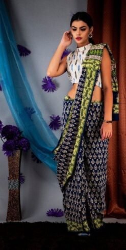 Premium Soft Linen Saree 08