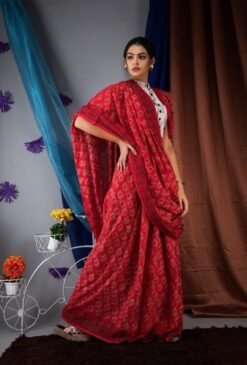 Premium Soft Linen Saree 09