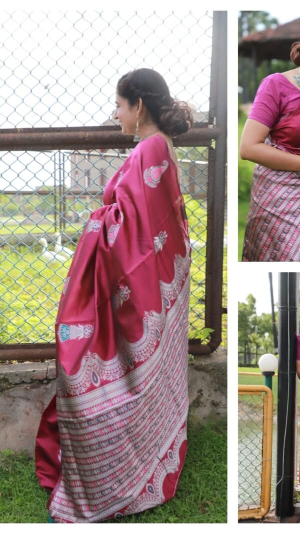 Rich Soft Silk Saree with Heavy Jacquard Border 07