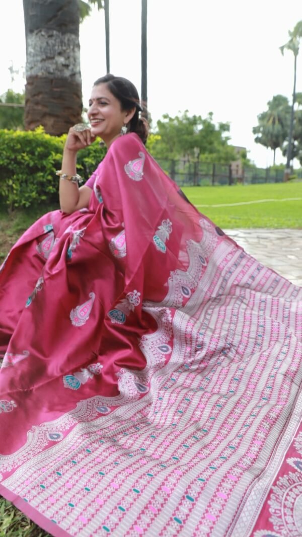 Rich Soft Silk Saree with Heavy Jacquard Border 07