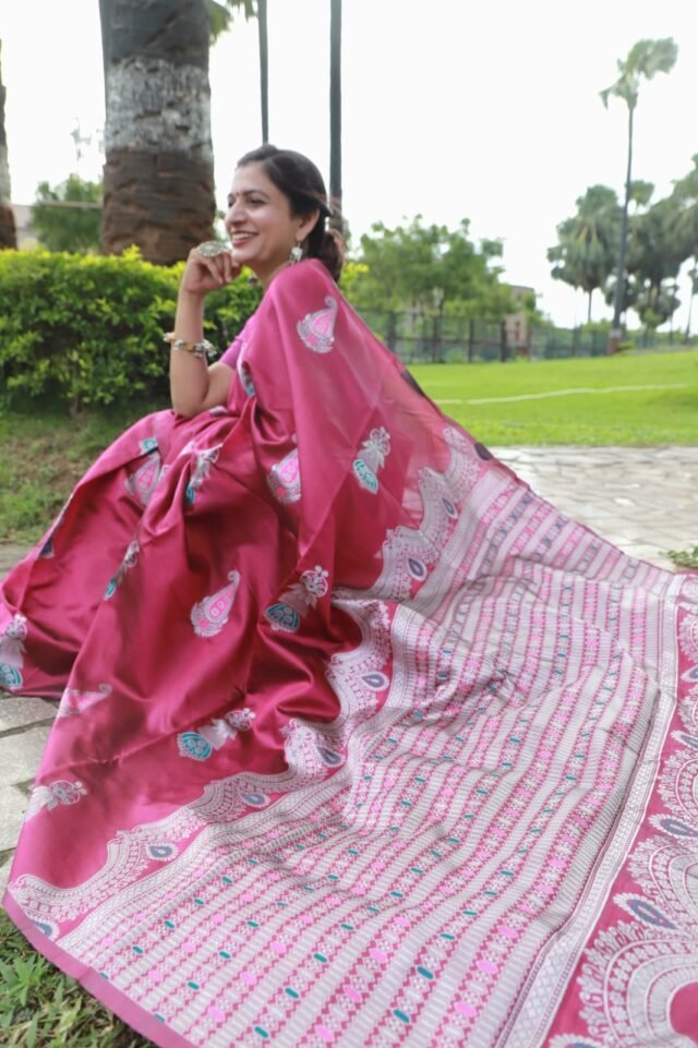 Rich Soft Silk Saree with Heavy Jacquard Border 07