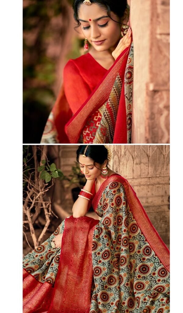 Cotton Silk with Weaving Border in Antiques Zari Saree 08