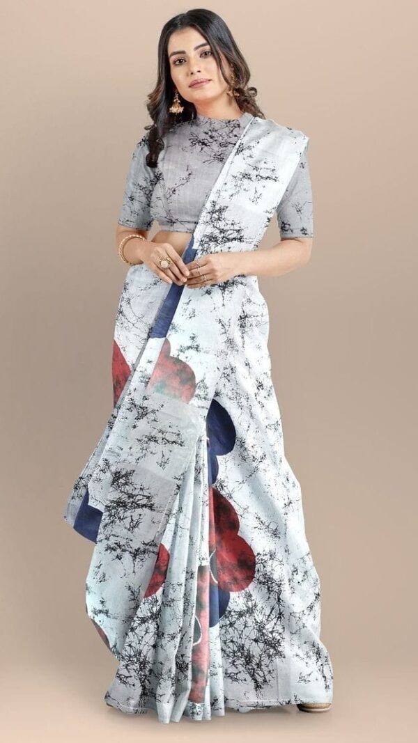 Exclusive Smooth Chanderi Linen Saree 01