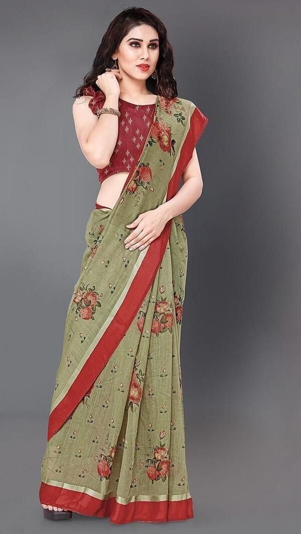 Exclusive Smooth Chanderi Linen Saree 05