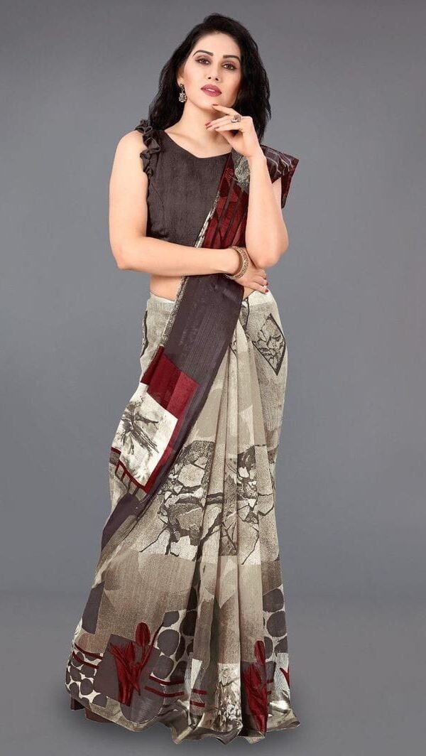 Exclusive Smooth Chanderi Linen Saree 11