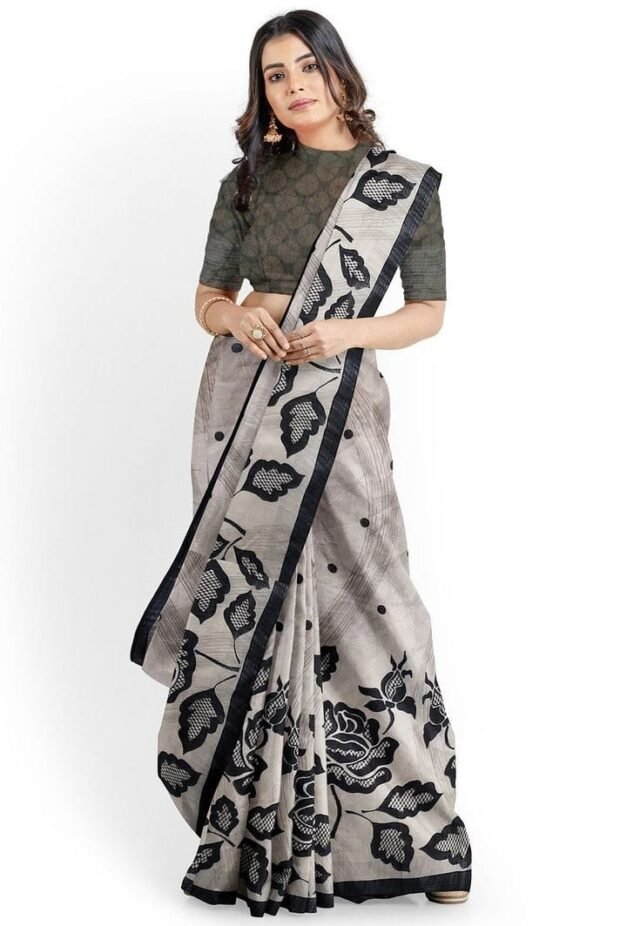 Exclusive Smooth Chanderi Linen Saree 12