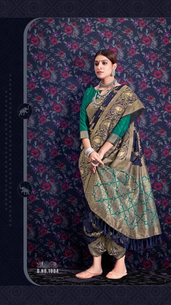 Soft Silk Weaving With Leheriya Zari Weaving Saree 03