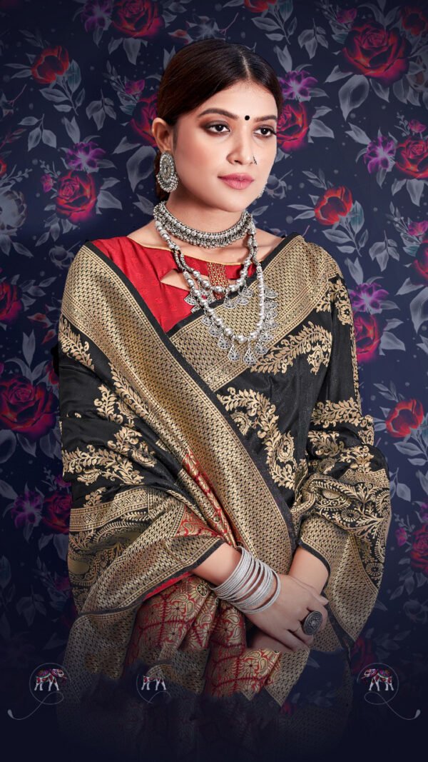 Soft Silk Weaving With Leheriya Zari Weaving Saree 01