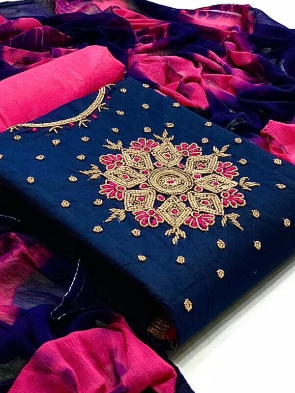 Design Chanderi Non Catalog Dress Materials Wholesale 04