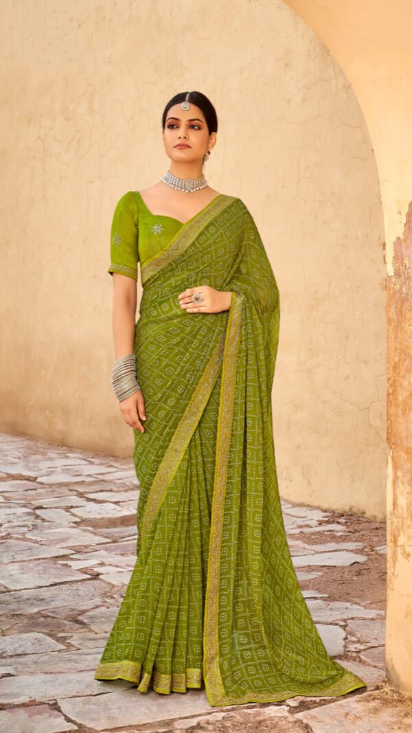Georgette Embroidered Designer Saree 06