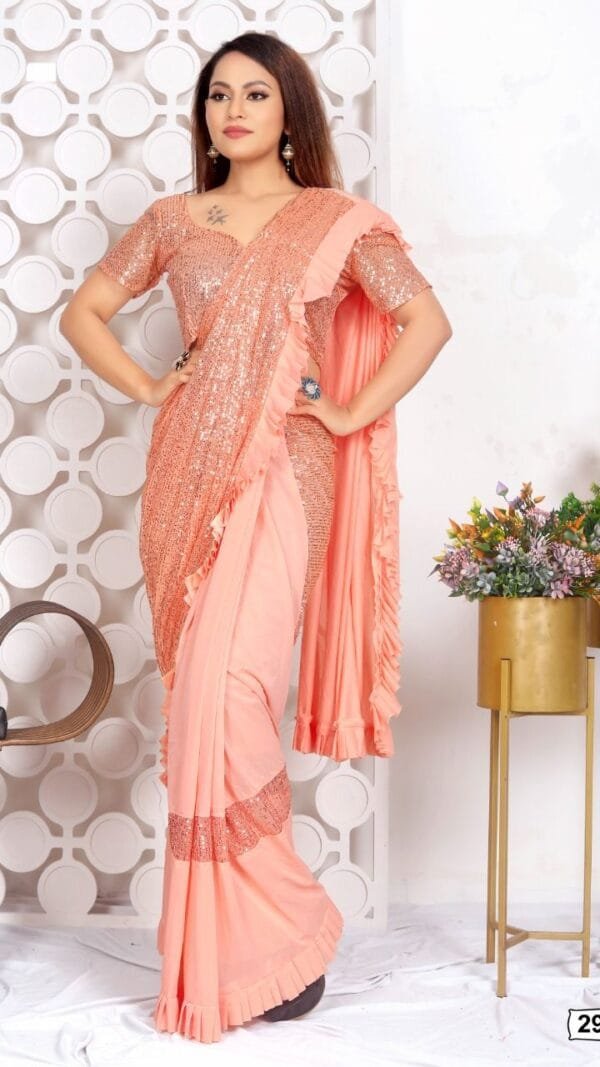 Imported Silk Lycra Read To Wear Saree 05