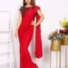 Imported Silk Lycra with Blouse Full Stitched Reddy To Wear Saree 08