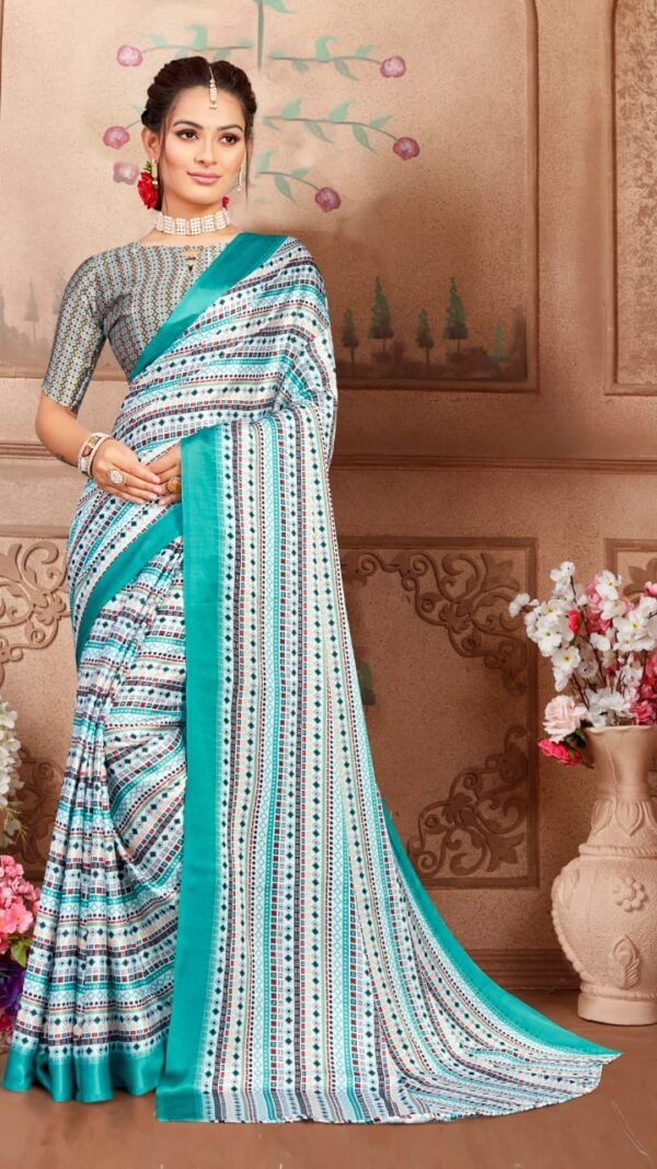 Japan Satin Saree with Digital Print 04