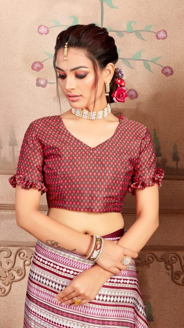 Japan Satin Saree with Digital Print 03