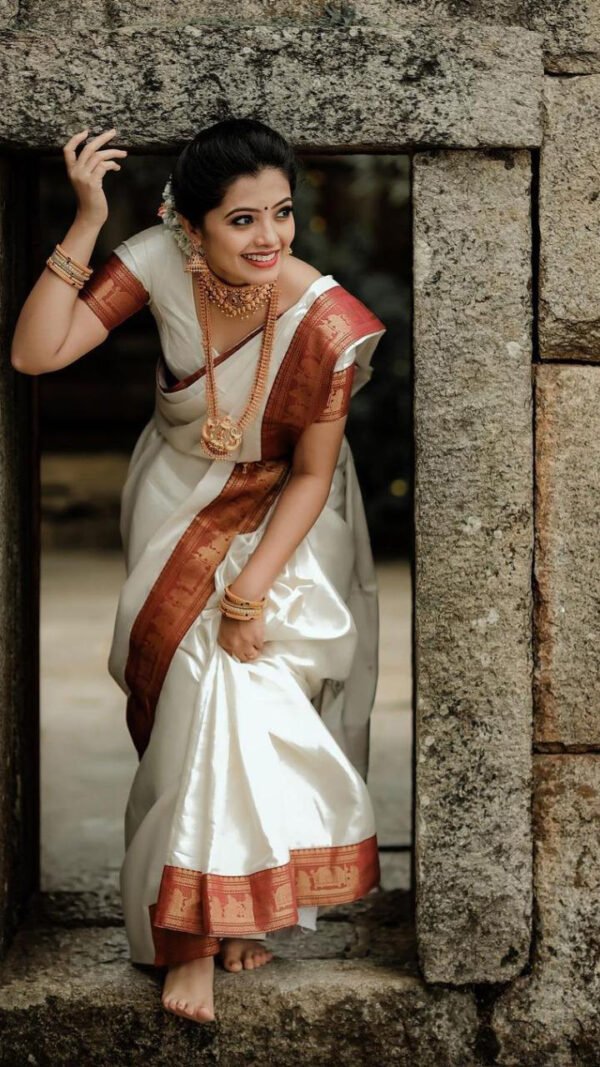 Soft Lichi Silk Saree Online India Shopping 05