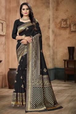 Banarasi Weaving Soft Silk Saree 05